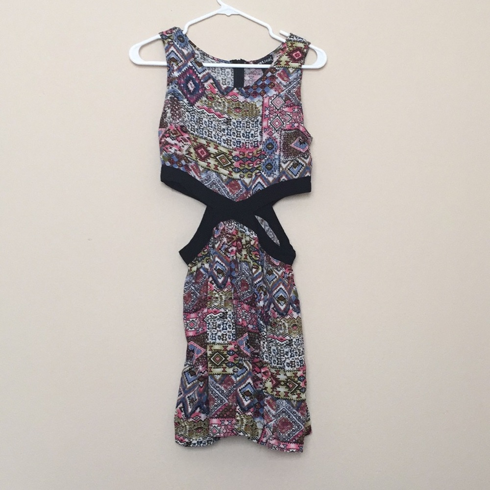 Dress with cutouts